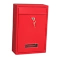 thumbnail image 1 of Caja de Periódico Zulema Buzón de montaje en pared con Bloqueos rojo, 1 of 8