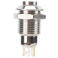 thumbnail image 1 of Push Button Switch, Pressure   Metal Shell 10Mm Button Switch  for Access Control Device Activation for Low Current Doorbells Red,Green,Blue,Yellow,White, 1 of 8