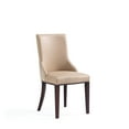 thumbnail image 4 of Manhattan Comfort Shubert 19.75" Faux Leather Dining Chair in Tan (Set of 2), 4 of 10