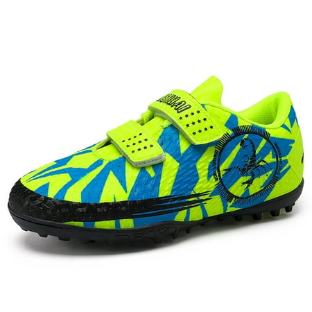 

Engtoy Boy Girl Kids Turf TF Soccer Shoes Hook and Loop Futsal Training Football Shoes (Little Kid/Big Kid)