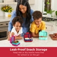 thumbnail image 3 of Bentgo Kids Snack - 2 Compartment Leak-Proof Bento Box Container for Snacks and Small Meals, Easy-Open Latch, Dishwasher Safe, BPA-Free for School, Daycare, & Sports - Ideal for Ages 3+ (Red/Royal), 3 of 9
