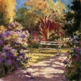 thumbnail image 2 of Heighton, Brent 26x26 White Modern Wood Framed Museum Art Print Titled - Park Bench, 2 of 4