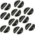 thumbnail image 7 of Eyeglass Nose Pads, Comfort Soft Silicone Glasses Nose Pad, Anti-Slip Heighten Air Chamber Glasses Grips for Eyeglasses and Sunglasses, with Sticky Backing (20 Pairs, Black), 7 of 7