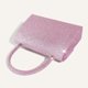 thumbnail image 4 of Bolso Noche para Mujer Mano Con Lazo Fiesta Boda Diamantes Imitación Brillantes () Rosa, 4 of 8