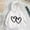 White, variant on Bnwani Black Hoodie Sweatshirt for Children Fashion Long Sleeve Cotton Oversized Heart Print Size 3-4t