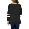 thumbnail image 2 of Stripe Print Kids Long Sleeve Spring Autumn Casual T-Shirt Children Blouse Tops, 2 of 3