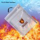 thumbnail image 1 of Bolsa para documentos ignífuga 15*11*2.56in Agua de fuego plateada recubierta de silicona que no pica yeacher  Bolsa ignífuga, 1 of 8