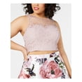 thumbnail image 3 of CITY STUDIO $99 Womens New 0092 Pink Floral Sleeveless Dress 14W Plus B+B, 3 of 4