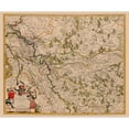 thumbnail image 3 of De Wit 17x15 Black Modern Framed Museum Art Print Titled - Brandenburg Germany - De Wit 1688, 3 of 5