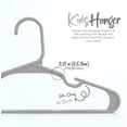 thumbnail image 5 of Utopia Home 60 Pack Kids Hangers - 11.5 Inch Plastic Baby Hangers for Closet - Childrens Hanger for Clothes & Infant Hanger for Closet - for Everyday Standard Use (Gray), 5 of 8