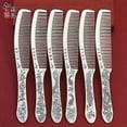 thumbnail image 2 of Long Handled  999 Sterling Silver Comb Gift for Mother's Day, Handmade Snowflake Silver Comb, 2 of 7