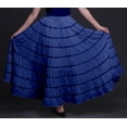 thumbnail image 3 of Phagun Jupe Longue Décontractée Bleue pour Femmes, Maxi d'Été, Vêtements Indiens-22, 3 of 6