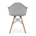 thumbnail image 5 of Modholic Eiffel Armchair With Wood Legs, Gray (Set Of 4), 5 of 6