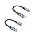 thumbnail image 1 of Adaptador USB C a conector Jack de 3,5 mm (paquete de 2), adaptador de audio para auriculares tipo C a adaptador de auriculares de 3,5 mm compatible con Samsung Galaxy S22 S21 S20, 1 of 5