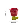 thumbnail image 3 of Soy Scented Candle in Ceramic Jar | Rose Flower Shape for Home Decor & Aromatherapy Gift, 3 of 6