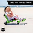 thumbnail image 7 of EzyRoller: Mini - Green - Ride-On Scooter, Cambering Motion, Pedal Free Cart, Hand Brakes, Extendable Frame, 45lb Capacity, Toddler & Kids Ages 2+, 7 of 7