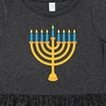 thumbnail image 4 of Inktastic Hanukkah Chanukah Menorah Girls Toddler Dress, 4 of 5