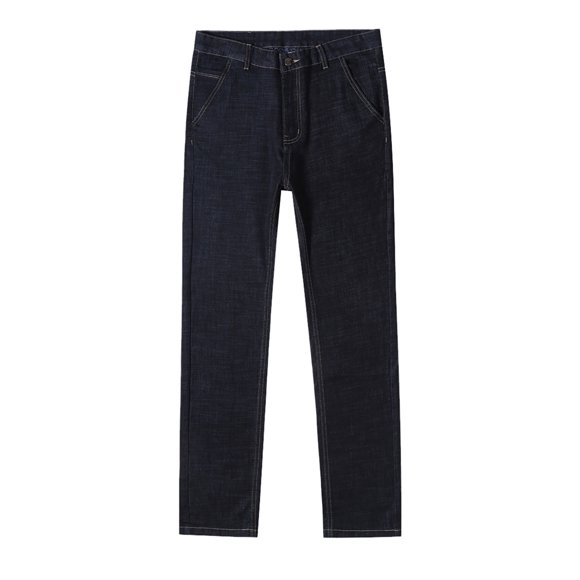 WEAIXIMIUNG Mens Casual Pants Elastic Waist Stretch Men's Jeans Slim Fit Skinny Stretch Jeans Pants