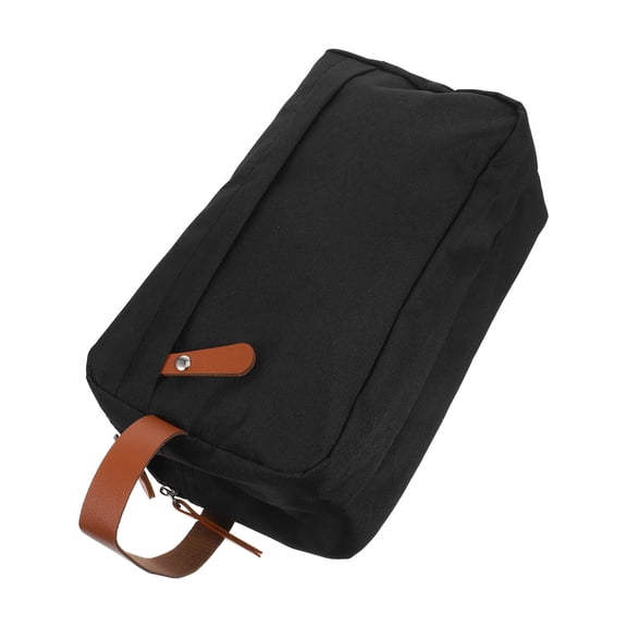 Minkissy Travel Toiletry Bag for Men, Black Portable Cosmetic Organizer, Storage Pouch for Toiletries and Sundries