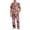 Coffee, variant on CCRFTGI Men's Pajama Set Camo Crew Neck Short Sleeve 2 Piece Summer Soft Lightweight Pjs Saffron M
