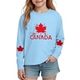 thumbnail image 2 of Amzcrzy T-Shirts Feuille d'Érable pour Garçons et Filles Mode Confortables Tout-Petits Ados T-Shirts en Coton Décontractés Manches Longues Col Rond T-Shirts Graphiques 11 Ans, 2 of 8