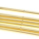 thumbnail image 4 of Bolígrafo de metal de rotación de cabezales dobles de 6 piezas Bolígrafo de tinta negra de metal ligero para útiles escolares y de oficina (dorado), 4 of 5