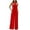 Red, variant on Tqcoqu Womens Jumpsuits Backless Lace Up Halter High Waist Straight Leg Pants One Piece Outfits,Black,Women's S-XL