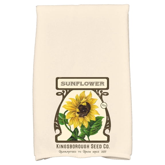 Simply Daisy 18" x 30" Sunflower Floral Print Hand Towel