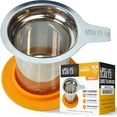 thumbnail image 1 of Tiesta Thé - Panier à Infusion, Infuseur de Panier à Thé en Acier Inoxydable pour Thé en Vrac / Infuseur de Thé Réutilisable avec Maille Fine, Infusions Chaudes, Thé Glacé & Café, Infuseur de Thé pour une Tasse - Contient 5 Onces, 1 of 8