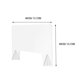 thumbnail image 4 of Transparent Acrylic Office Desk Partition Panel for Easy Cleaning – Protective Divider for Workstations, Schools, and Canteens, 4 of 4