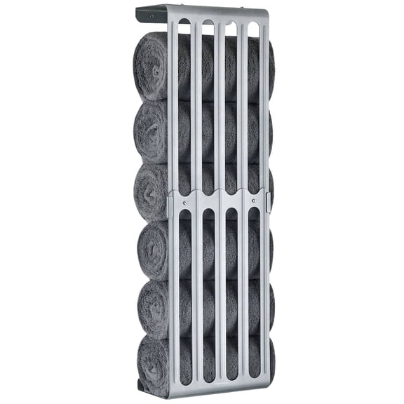 simpletome Towel Storage Rack Adjustable Height Wall Mount Bathroom Shelf Organizer Carbon Steel