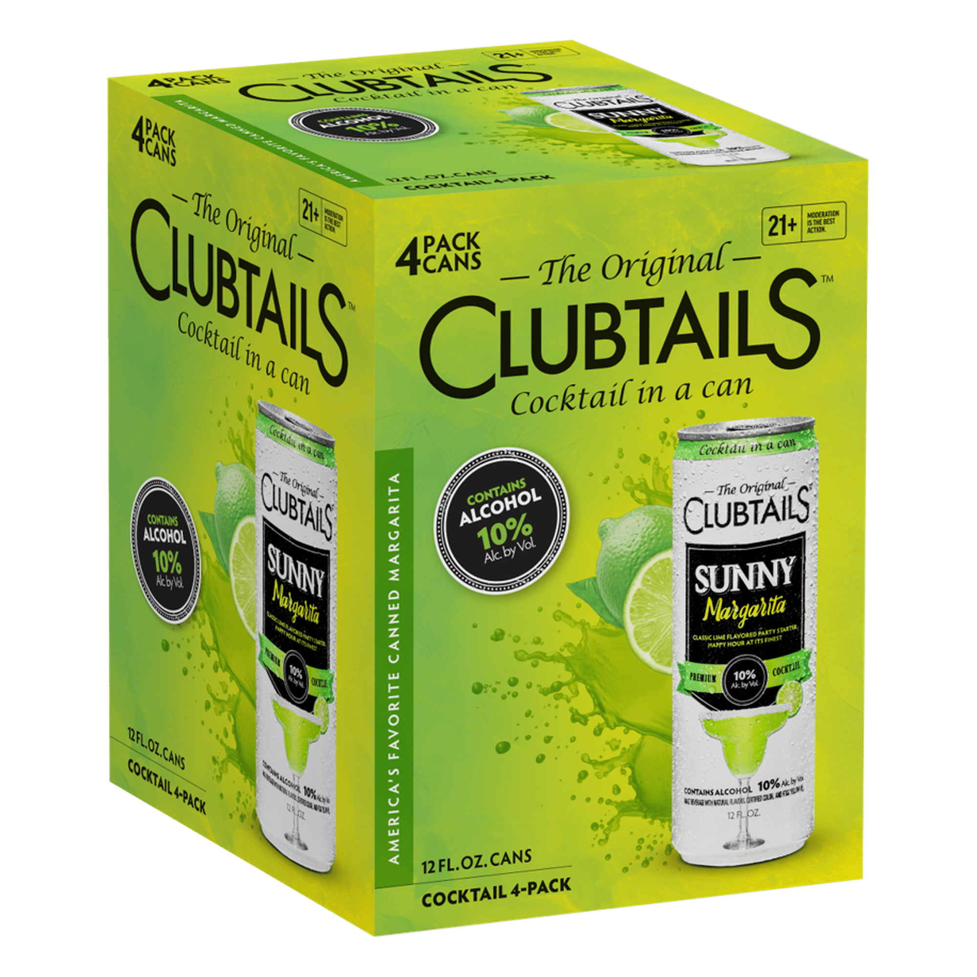 Clubtails Sunny Margarita 10% 4pk C
