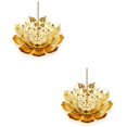 thumbnail image 1 of Support d'Encens, Brûleur d'Encens Bâton de Lotus, Support d'Encens pour Bâton/bobine/cône avec Récupérateur de Cendres, 1 of 7