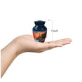 thumbnail image 3 of Lighthouse Keepsake Urns For Human Ashes For Boy, Orange Small Urn For Mom And Dad, Blue Keepsake Urns For Human Ashes Adult Female Small, Miniature 3 Inch, 3 of 7