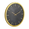 thumbnail image 5 of CosmoLiving by Cosmopolitan 19" Black Marble Round Wall Clock with Black Face, 5 of 7