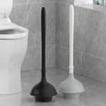 thumbnail image 4 of Desatascador de inodoro Advancent con soporte de limpieza fácil negro, 4 of 6