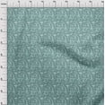 thumbnail image 3 of oneOone Polyester Lycra Fabric Leaves & Floral Block Printed Fabric 1 Yard 56 Inch Wide, 3 of 4
