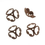 Vintaj Natural Brass 12mm Etruscan Bead Caps (4)