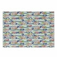 thumbnail image 1 of Navy and Blush Cutting Board, Twisted Blue Marine Rope and Bouquets of Spring Roses and Orchid, Decorative Tempered Glass Cutting and Serving Board, Small Size, Navy Blue Pink Green, by Ambesonne, 1 of 1