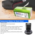 thumbnail image 3 of Batería de repuesto Kunbow 3200 mAh 14,8 V para Shark Ion R75, R85, 3 of 7