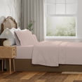 thumbnail image 4 of Purity Home 3-Piece 100% Organic Cotton Percale Bed Sheet Set, Cool & Crisp Bedding, Soft & Breathable, Lightweight, Eco-Friendly, Twin, Light Pink, 4 of 14