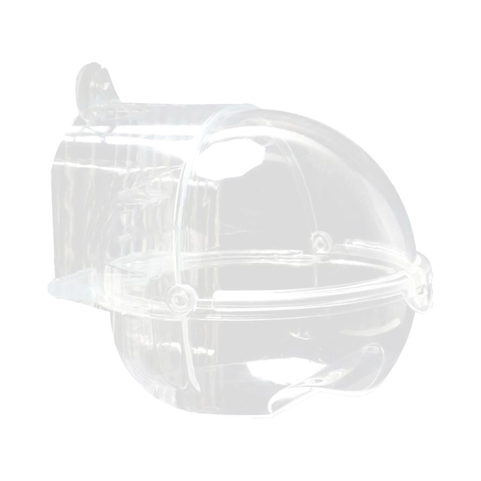 Clear Bird Bath Box Bird Bathing Tub Removable Tray Reusable Bird Bath Bowl