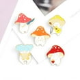 thumbnail image 2 of OPOLSKI Cartoon Cute Mushroom Knife Guitar Enamel Student Brooch Pin Badge 2, 2 of 8
