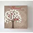 thumbnail image 2 of MuralMax Custom Anniversary Tree Decor - Personalized Family Canvas Wall Art - Gifts For Wedding, Housewarming, Bridal Shower, Birthdays, Retirement, Office Parties- Color - Taupe - Size 12 x 12, 2 of 5
