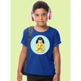 thumbnail image 2 of Kokeshi Doll With Flowers T-Shirt Juniors -Image by Shutterstock,  Large, 2 of 4