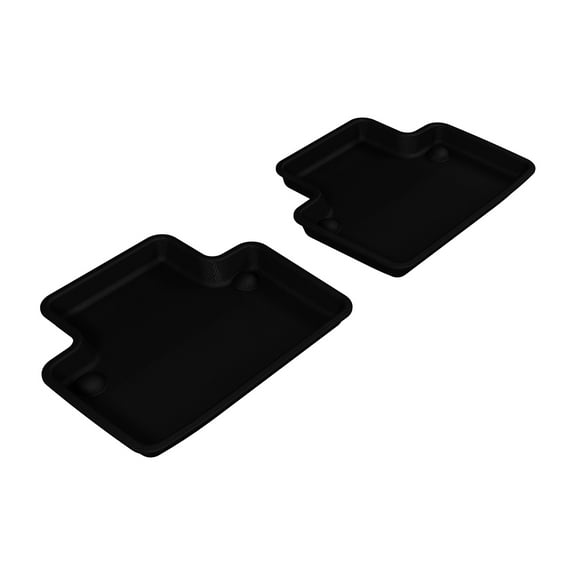 3D MAXpider Custom Fit Kagu Floor Mat (Black) Compatible with Volvo XC90 2003-2014 - Second Row