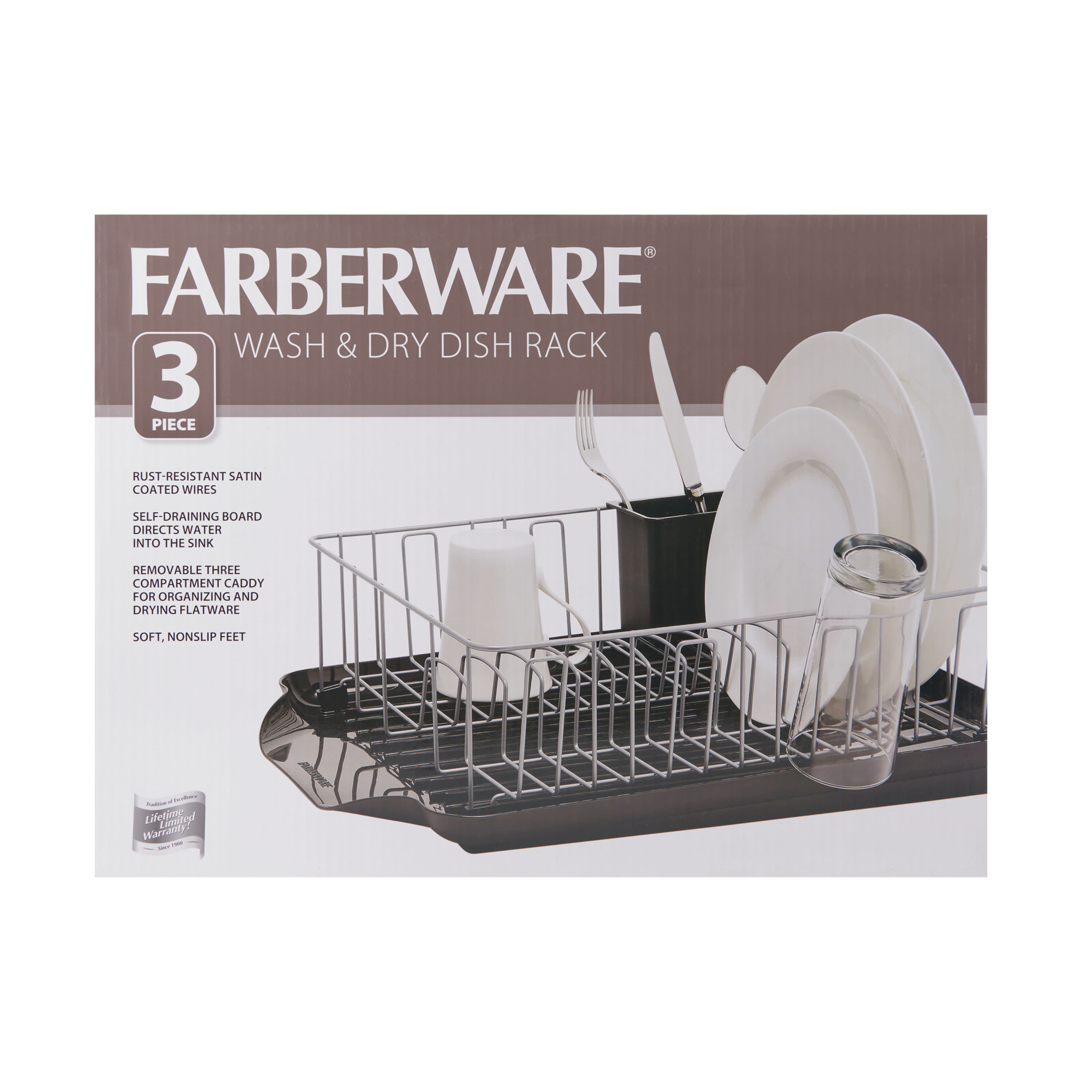 Farberware Slim Dish Rack - Black, 1 ct - Harris Teeter