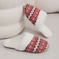 thumbnail image 4 of Womens Mens Slippers Fuzzy Lined Warm Cozy House Slipper Non Slip Memory Foam Winter House Shoes Indoor Outdoor Bedroom Lounge Shoe, 4 of 6
