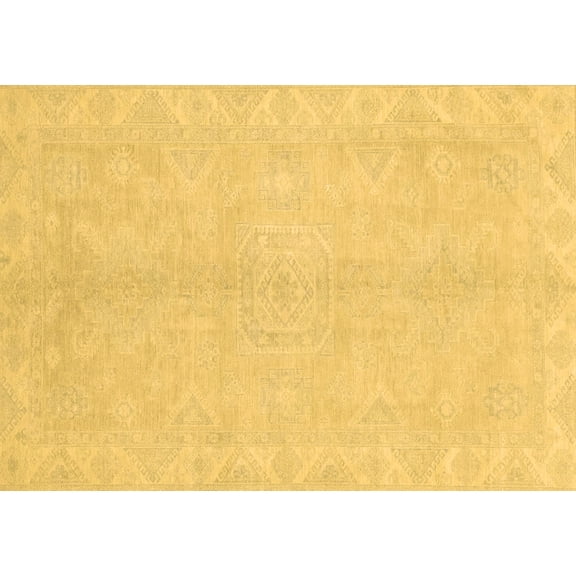 Ahgly Company Indoor Rectangle Abstract Brown Modern Area Rugs, 5' x 8'