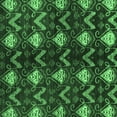 thumbnail image 1 of Ahgly Company Indoor Square Abstract Emerald Green Modern Area Rugs, 3' Square, 1 of 4